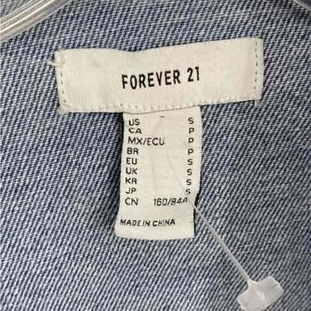 Forever 21 Multicolor Patchwork Jean Jacket - image 4